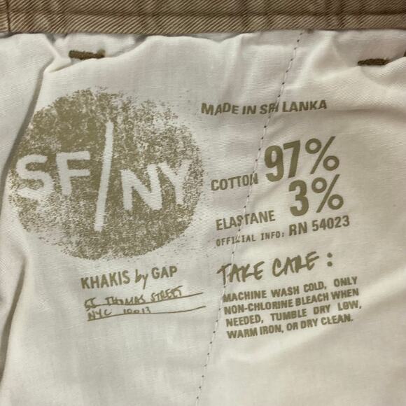 GAP Pants Women 16 Khakis Skinny-Mini Stretchy-Cotton Tan-Beige-Brown Pocket Zip - Picture 7 of 13